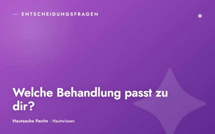Welche Gesichtsbehandlung passt zu welchem Hautbedürfnis?