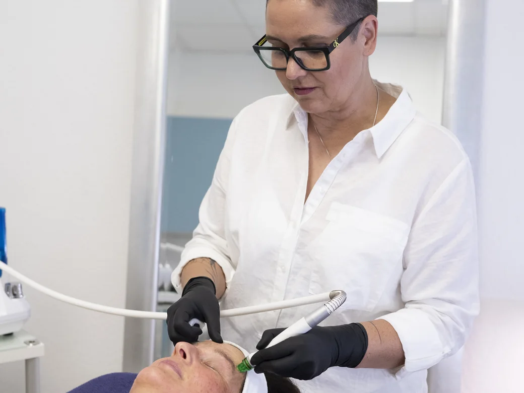 Power Oxygen – Nahaufnahme der Behandlung